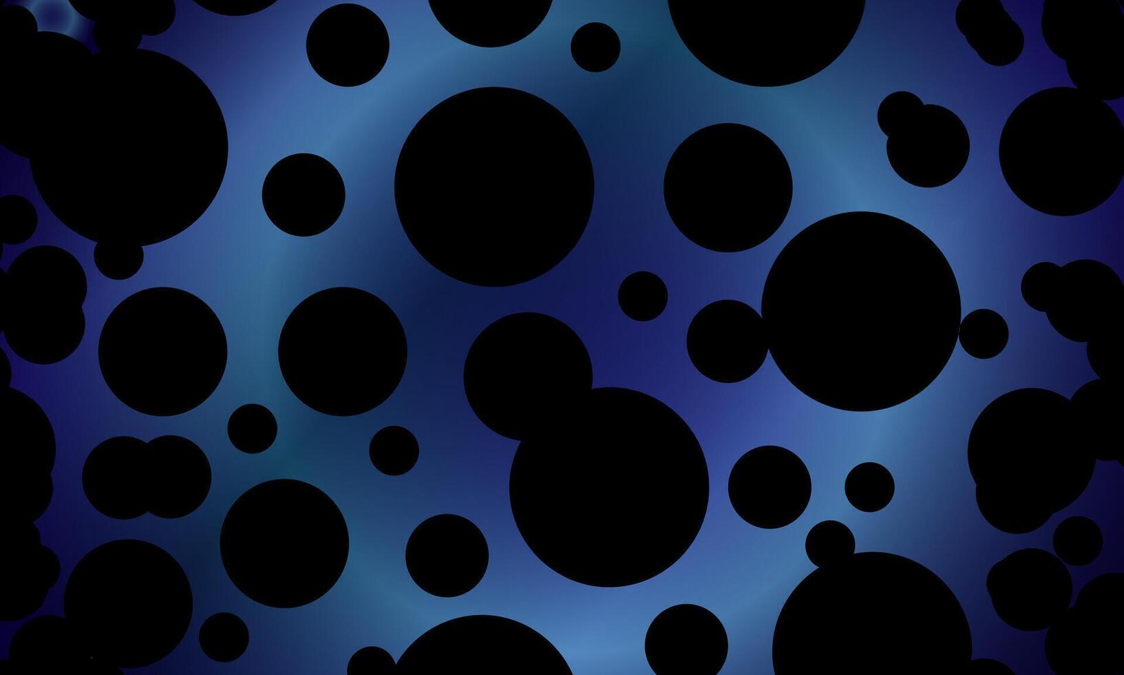 abstract circle pattern shape bright blue background. Realistic retro geometric shape texture. soft blue wallpaper. black circles pattern. vector