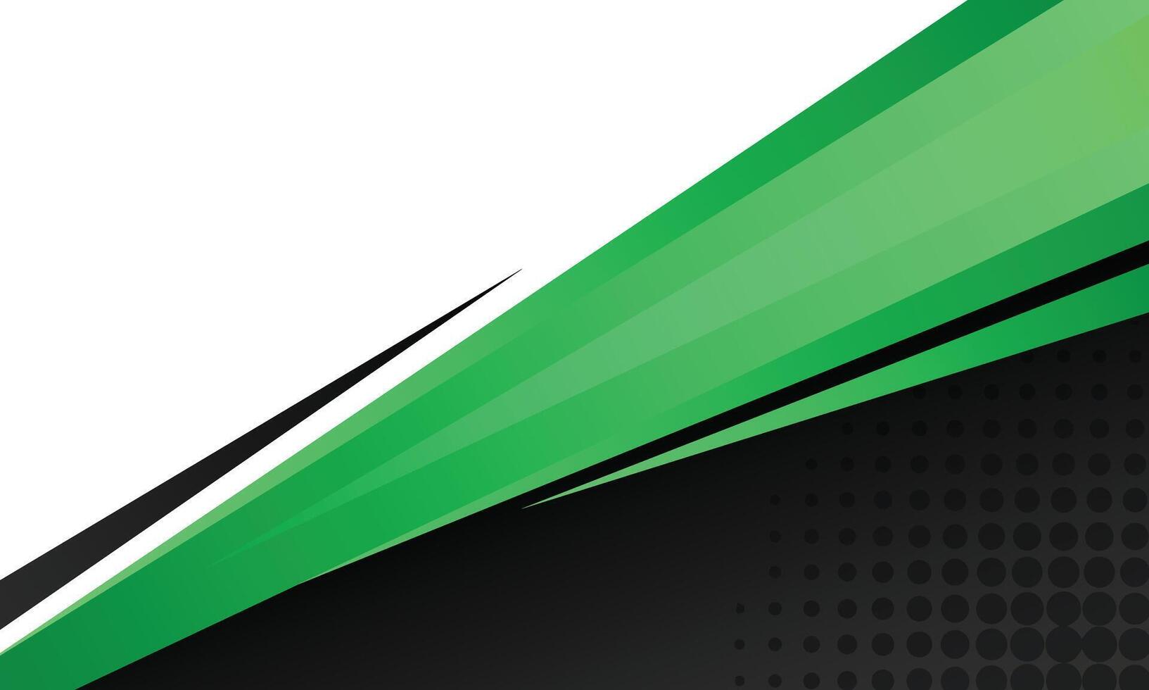 Modern green and black geometric lines blank background vector