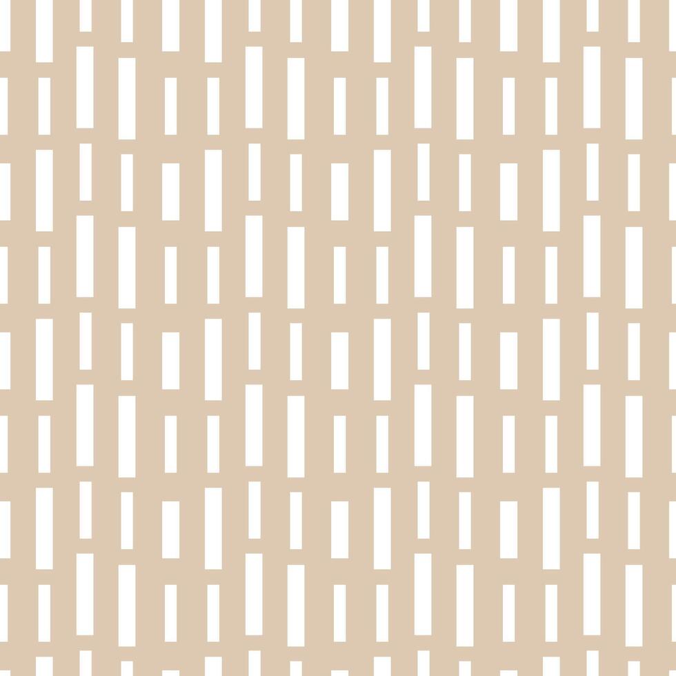 Seamless abstract, geometric pattern with rectangles on beige background vector