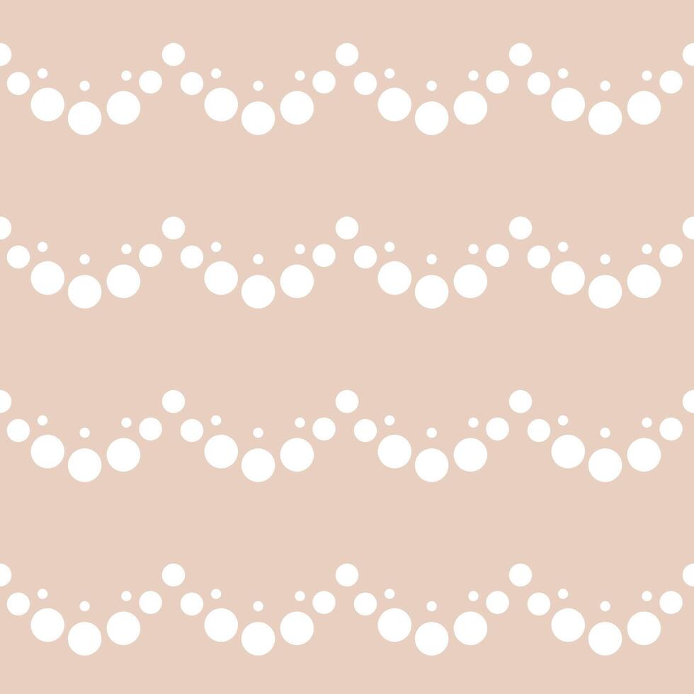 Seamless abstract pattern with circles on a beige background vector
