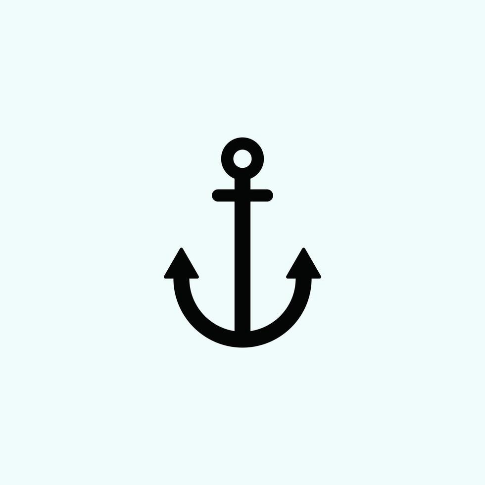 Anchor icon on a white background. vector