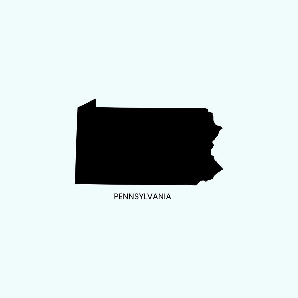 Pennsylvania map illustration vector