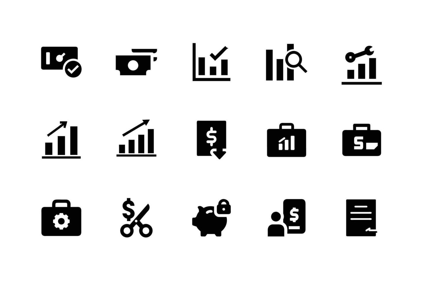 High-quality business icons for startup vector