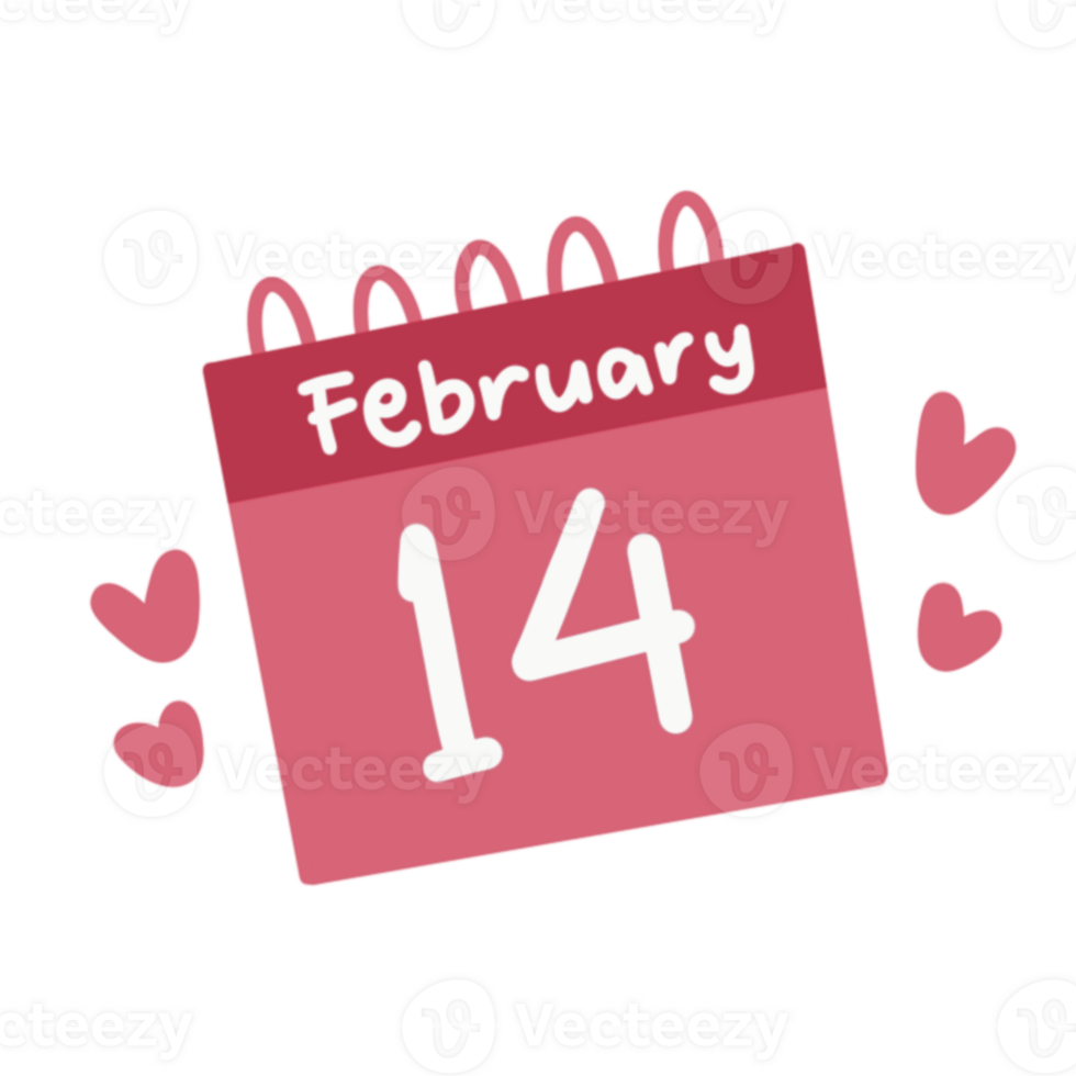 February 14th - sticker png