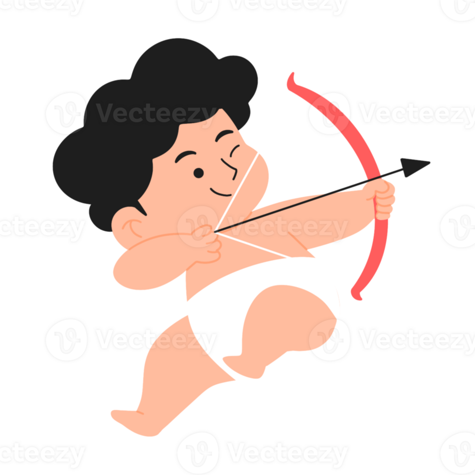 Cupid shooting an arrow png