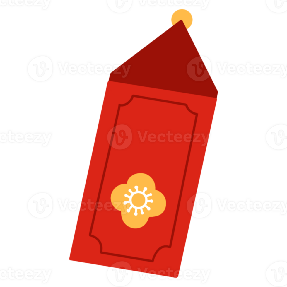 A red envelope with a sun on it png