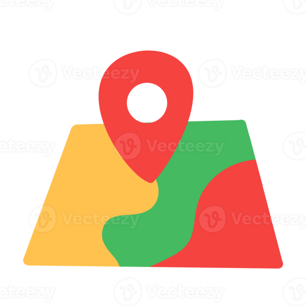 The map icon with a pin on it png