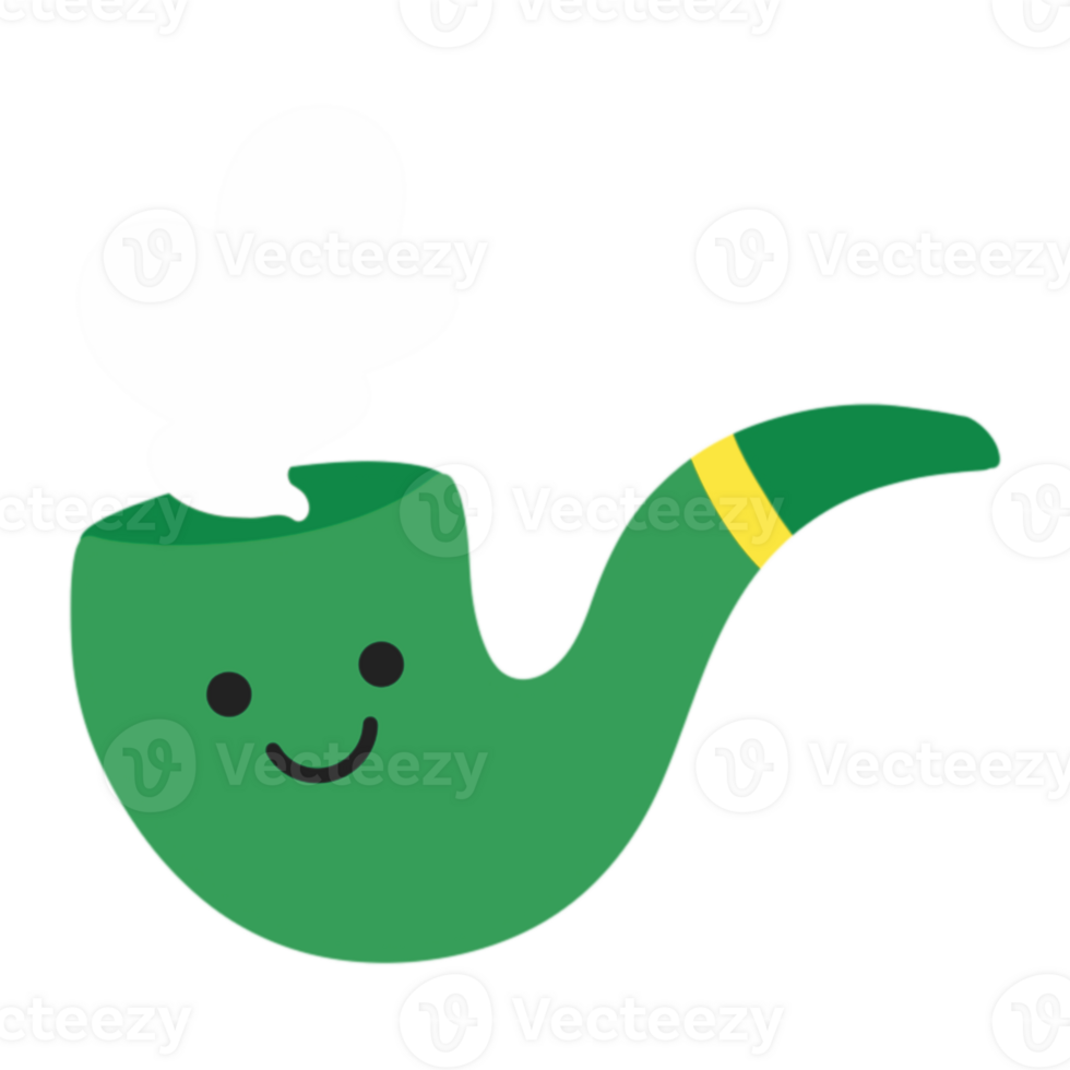 A green pipe with a smiling face png