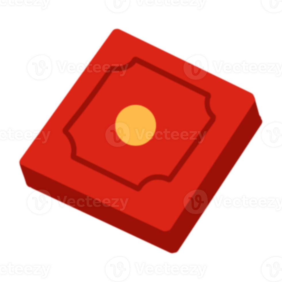 A red box with a yellow dot on it png