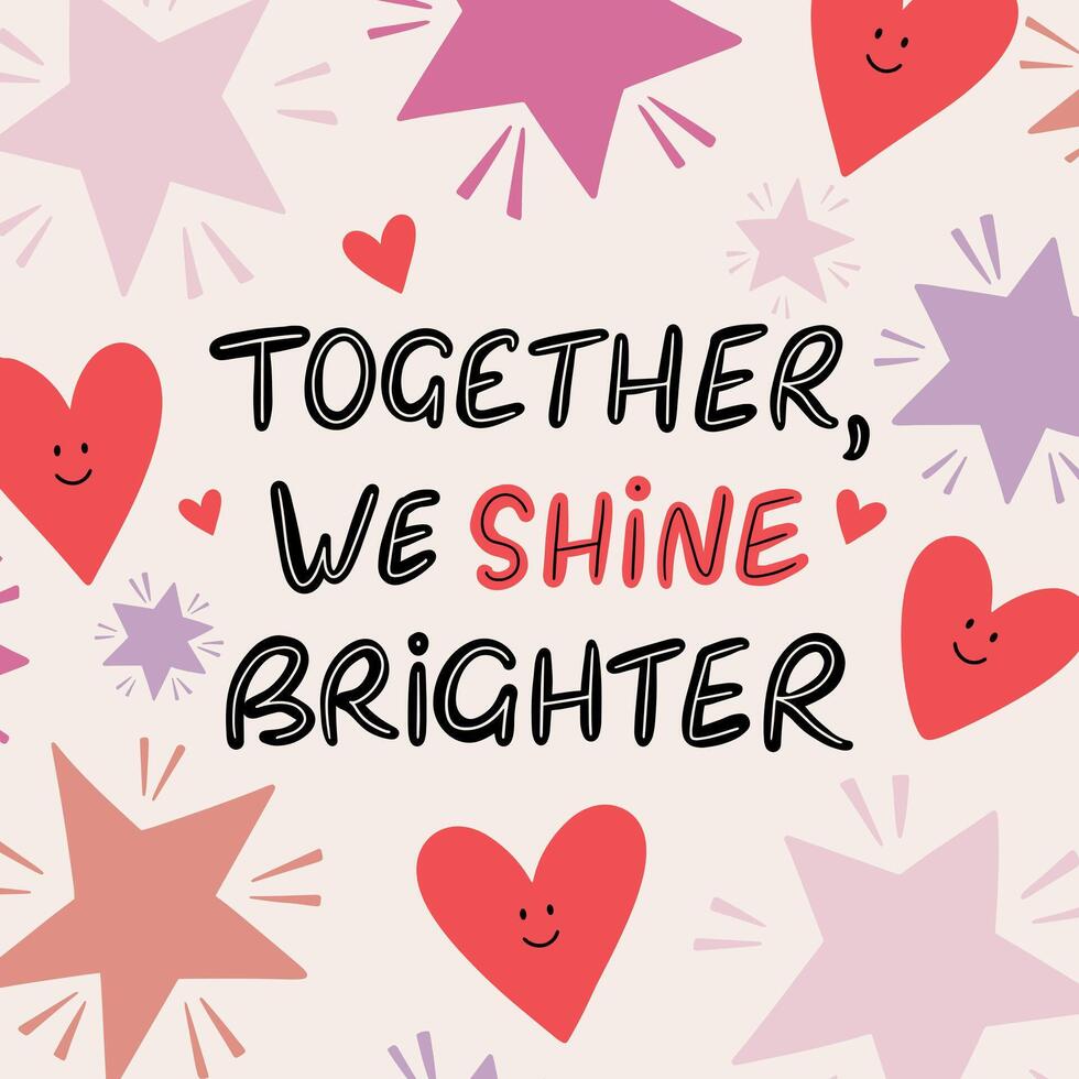 A modern and uplifting greeting card vector