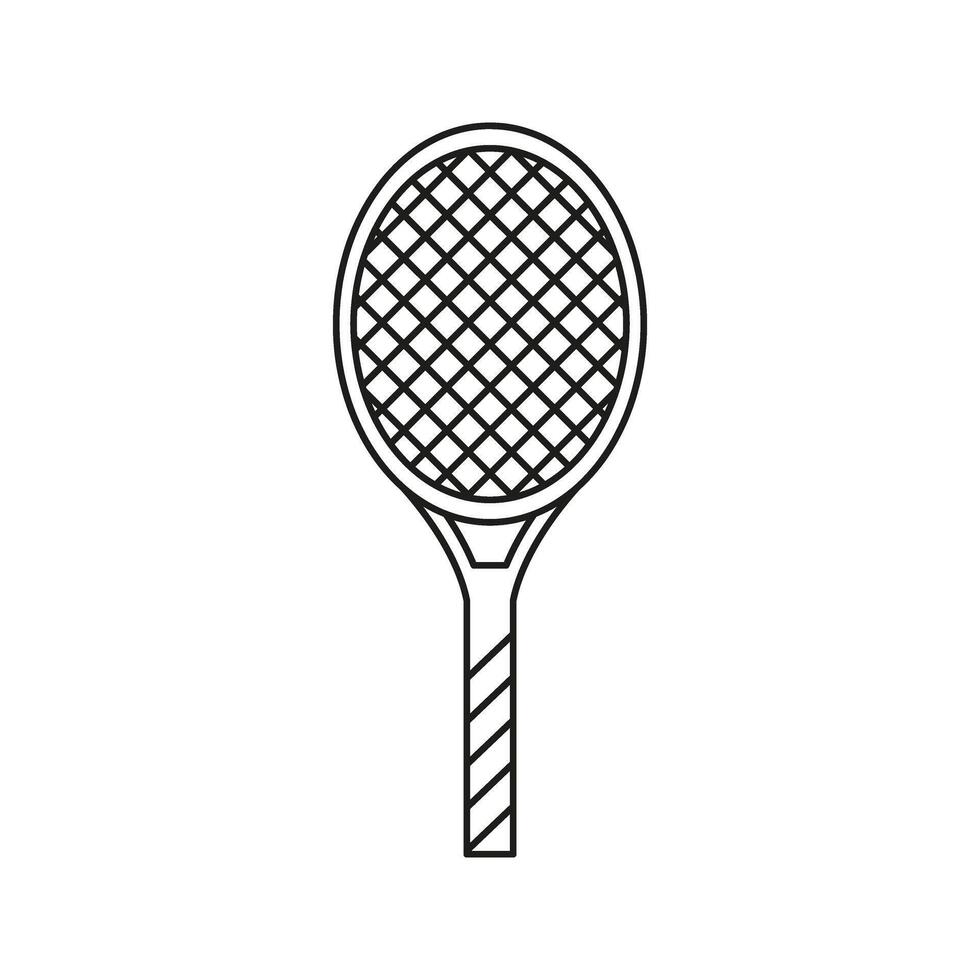 tennis racket icon vector