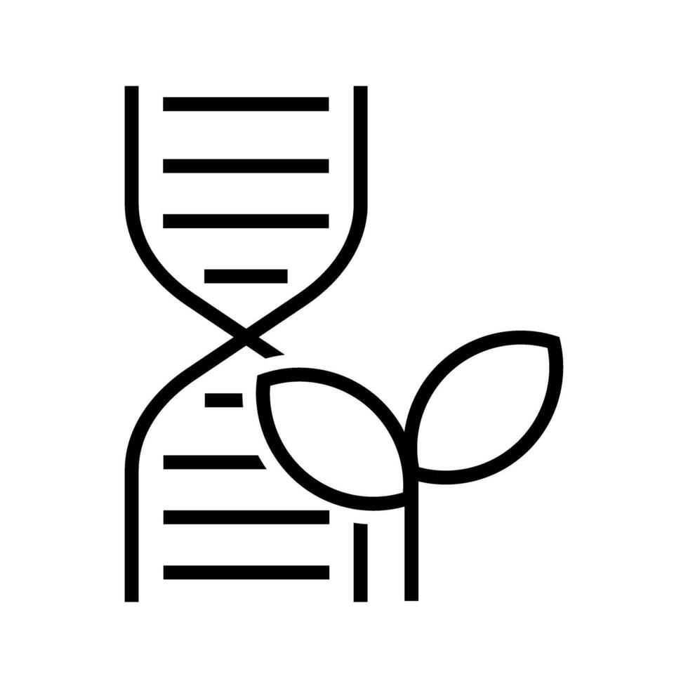 DNA helix with plant vector