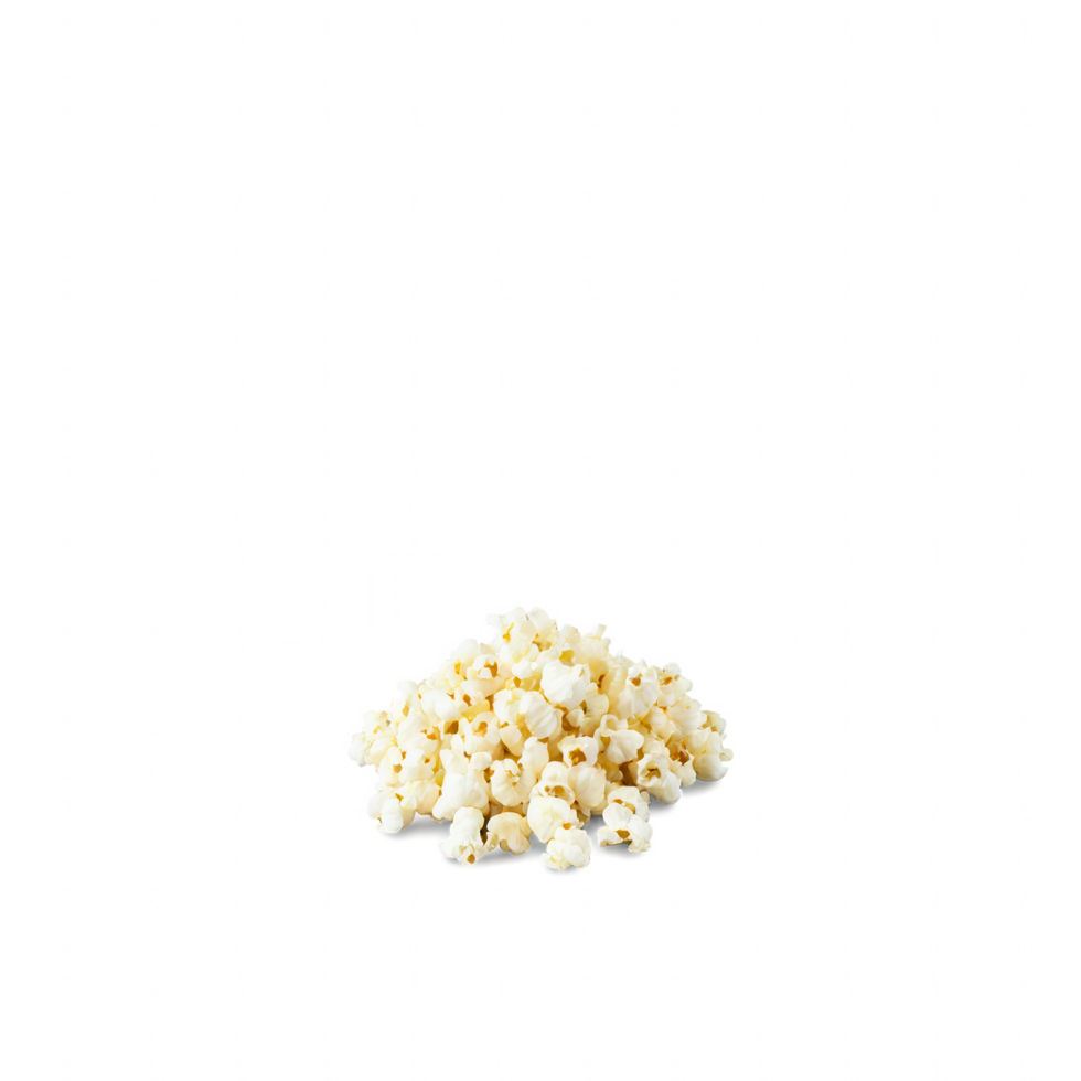 A delicious pile of freshly popped popcorn, ready to be enjoyed. png