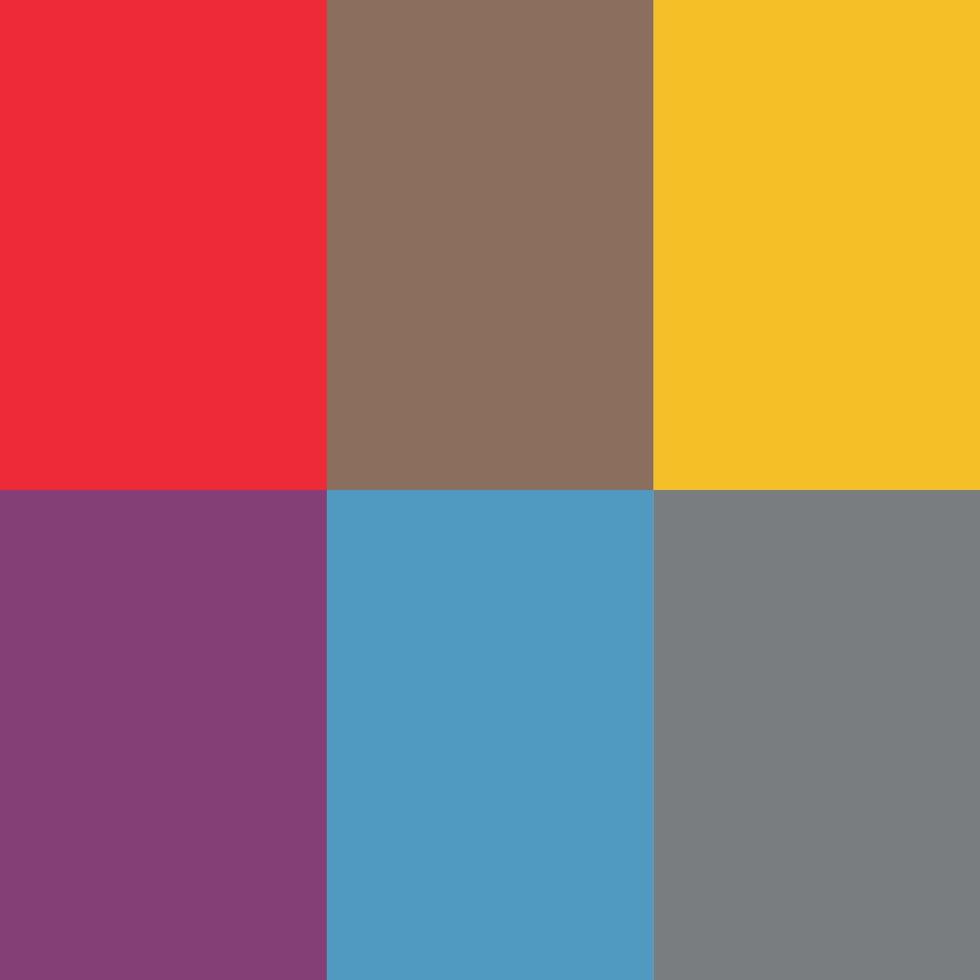 Trendy Modern Color Block Palette vector
