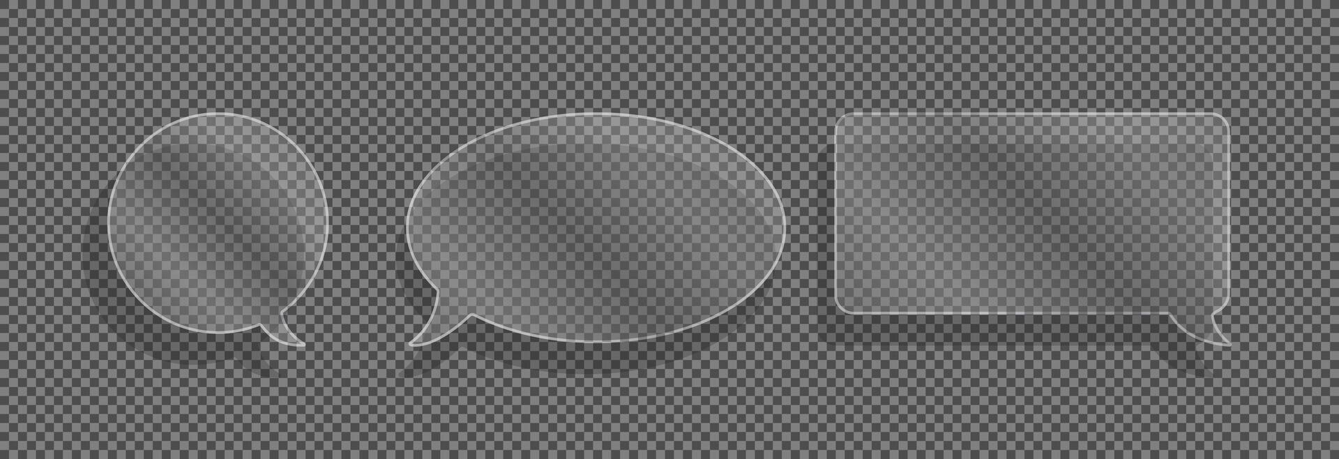 Glass bubbles for text. vector