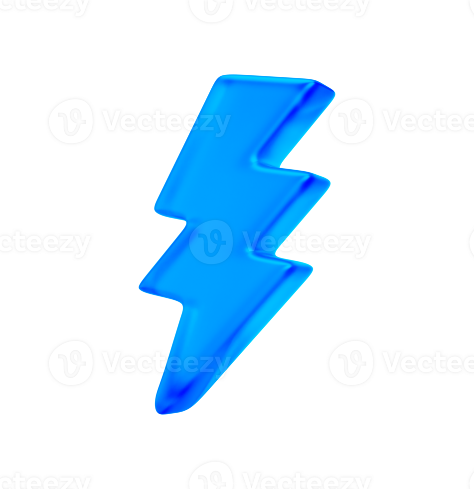 Blue Fast Icon 3D png