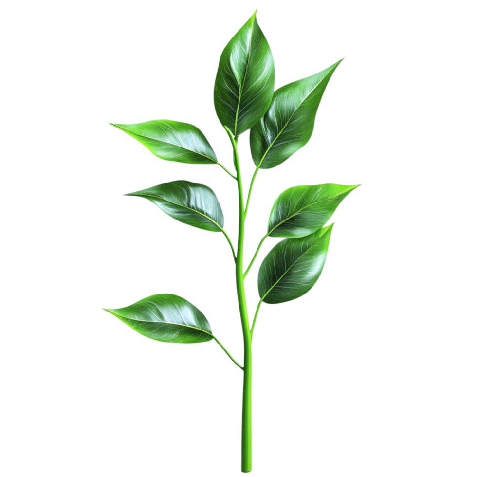 Fresh Green Leaves Branch png