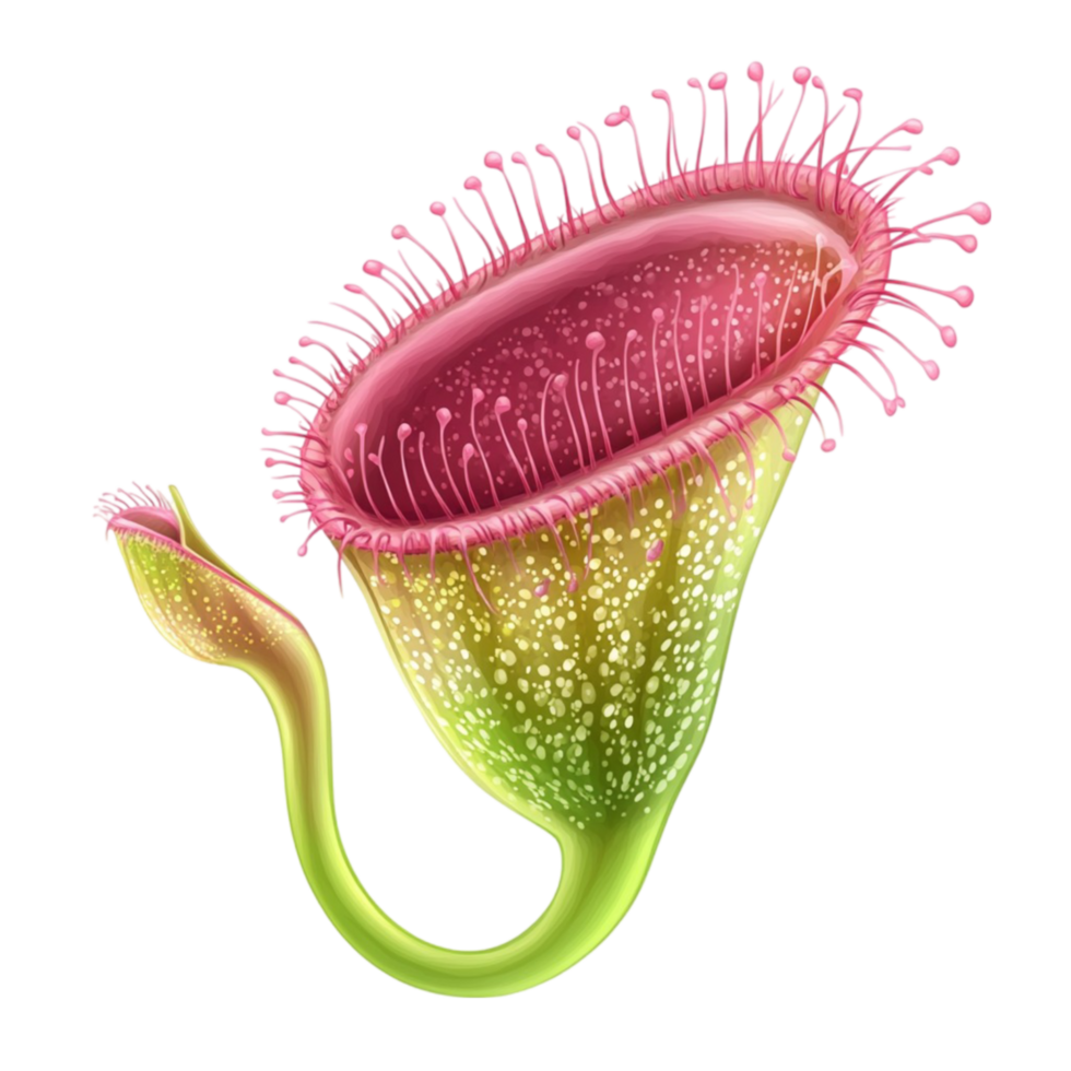 Unique Red Venus Flytrap Illustration png
