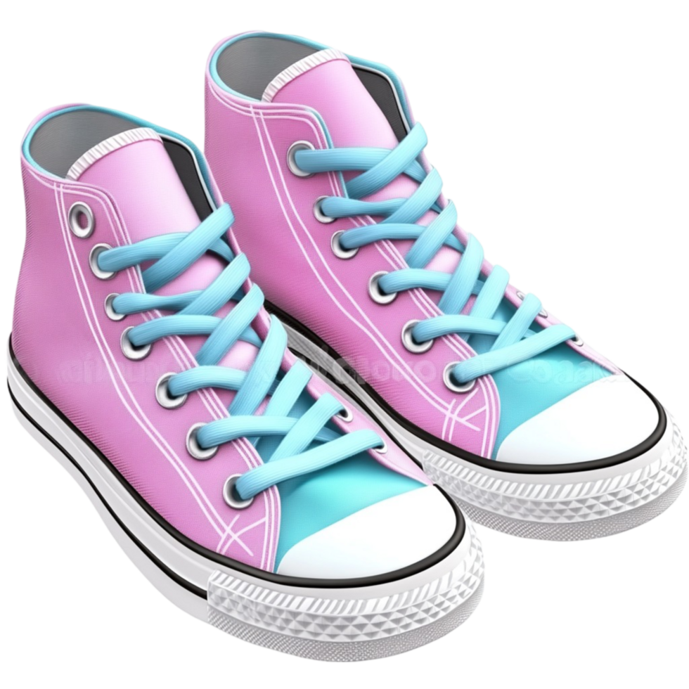 Pastel High-Top Sneakers png