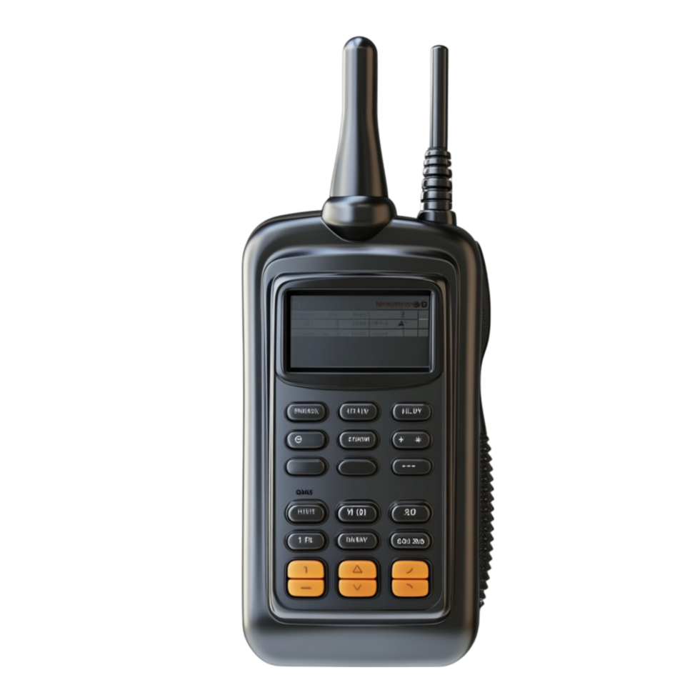 Black Two-Way Radio Walkie Talkie png
