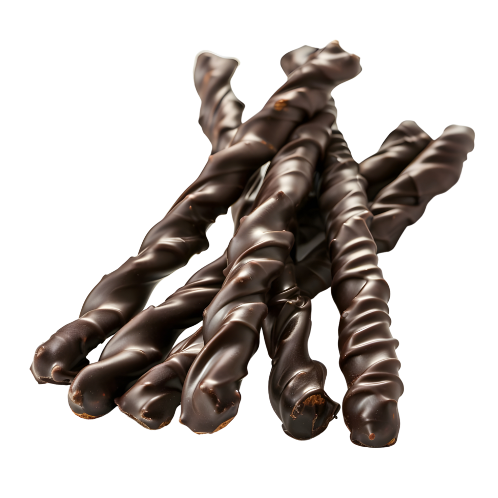 Bundle of natural cinnamon sticks tied with a string, isolated on a transparent background png