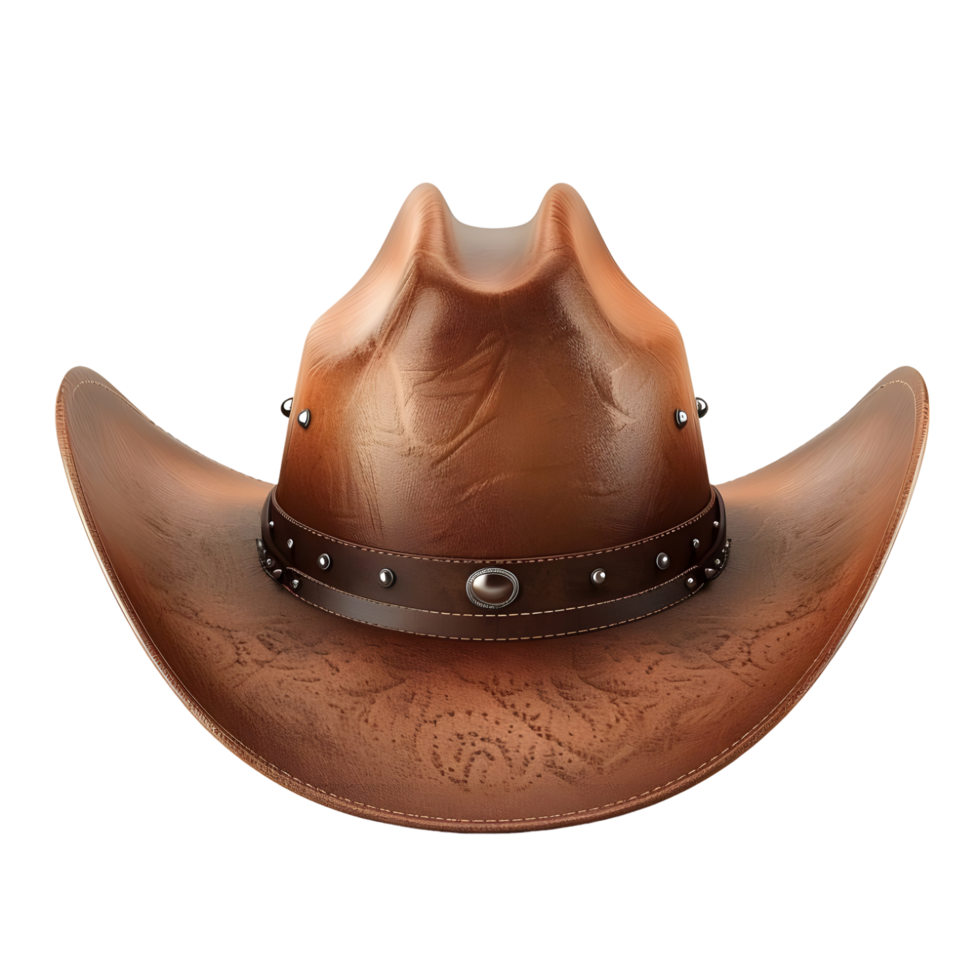 a brown cowboy hat on a transparent background png