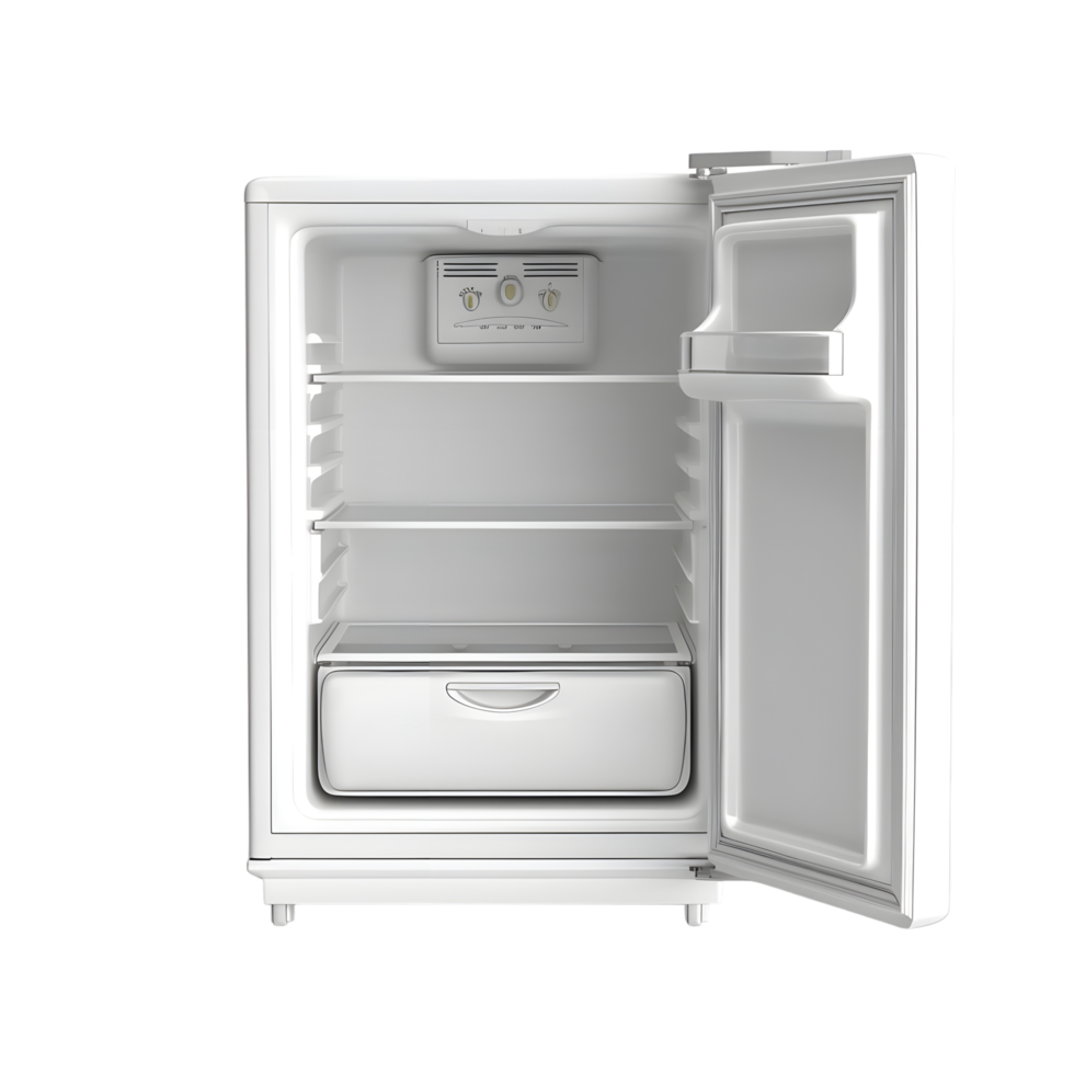 Open Refrigerator Drawer Isolated on Transparent Background png