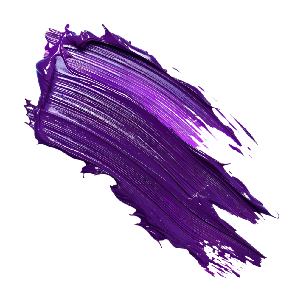 Dynamic Purple Paint Splash in Artistic Style isolated on transparent background png