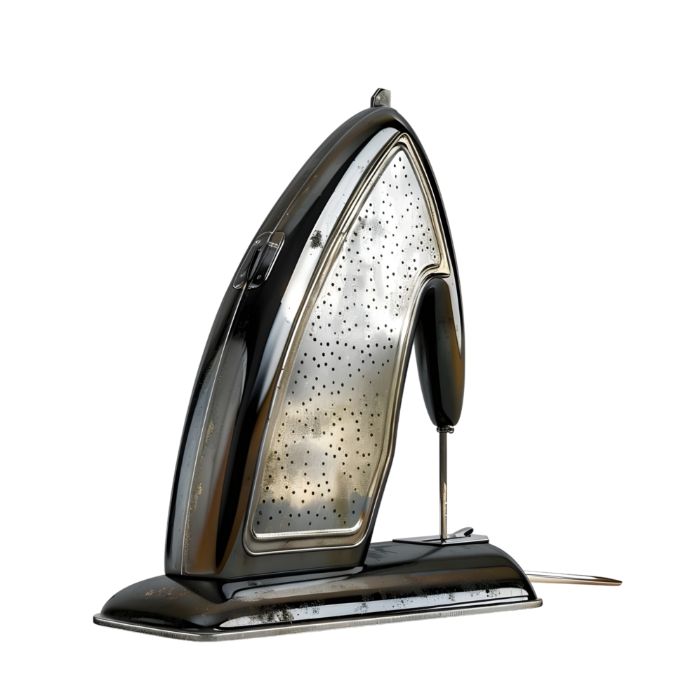 Classic Iron with Streamlined Design isolated on transparent background png