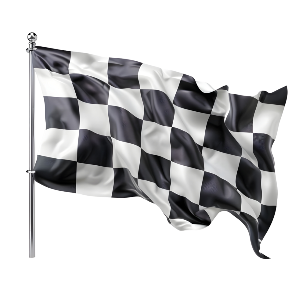 Checkered Flag isolated on transparent background png