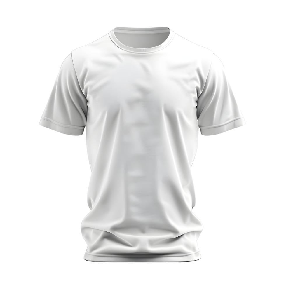 white t - shirt on transparent background png