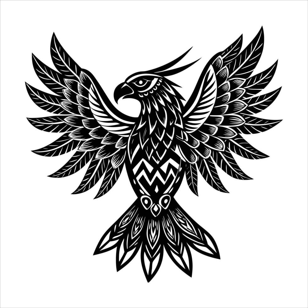 Tribal Eagle Royalty vector