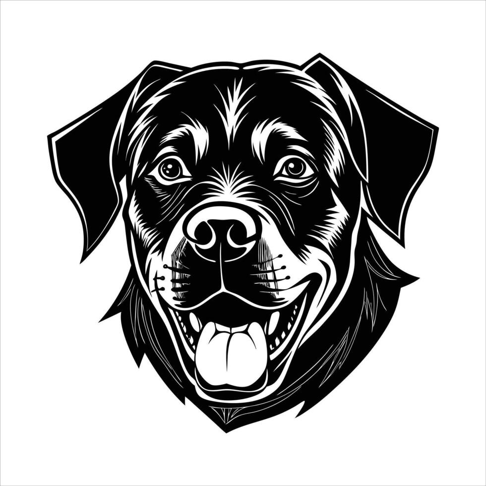Rottweiler Peeking Stock vector
