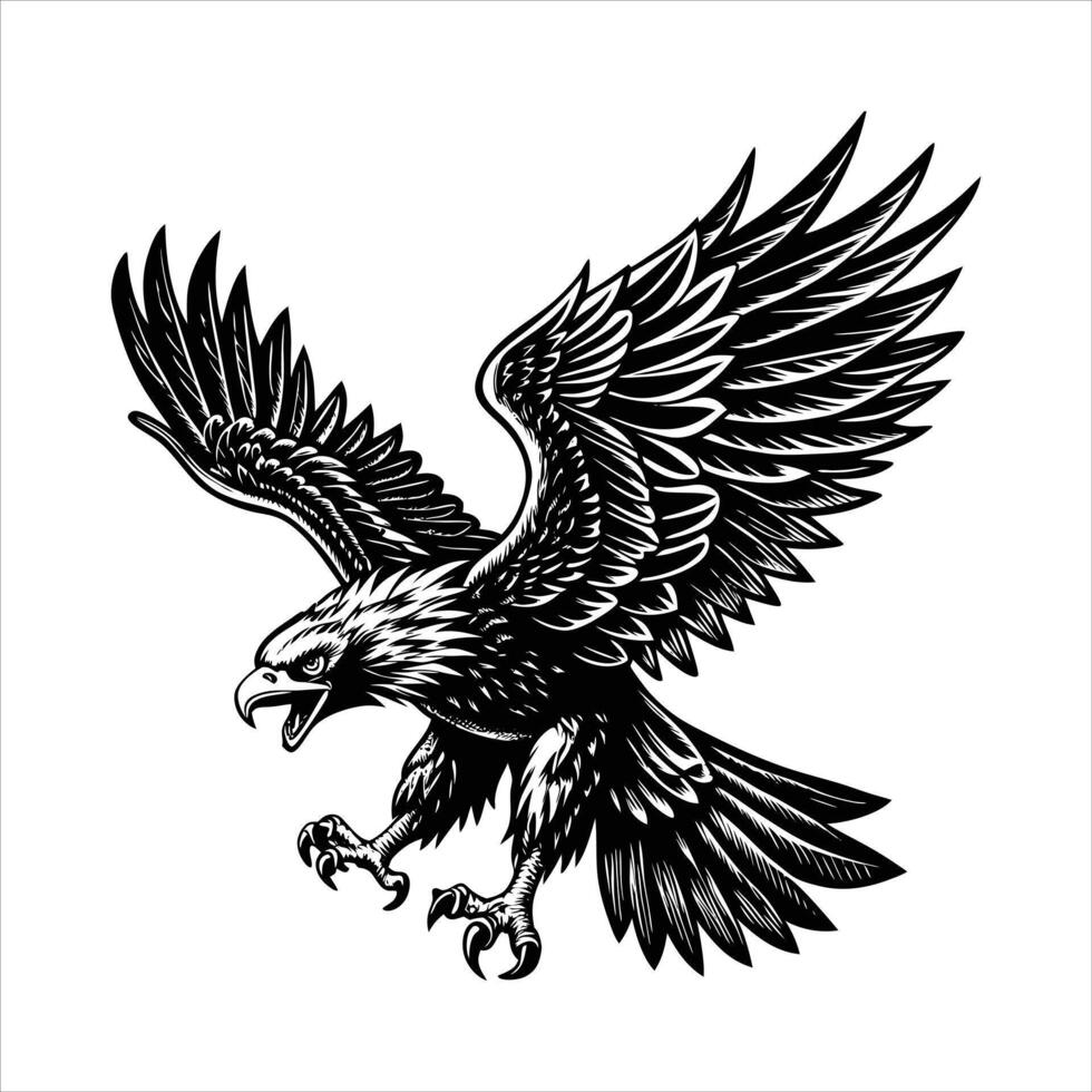 Exceptional art eagle appears vector