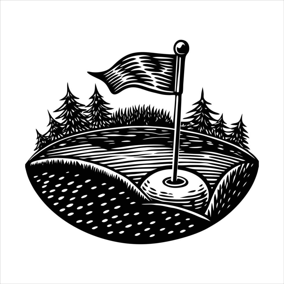 Golf Green Illustrations vector