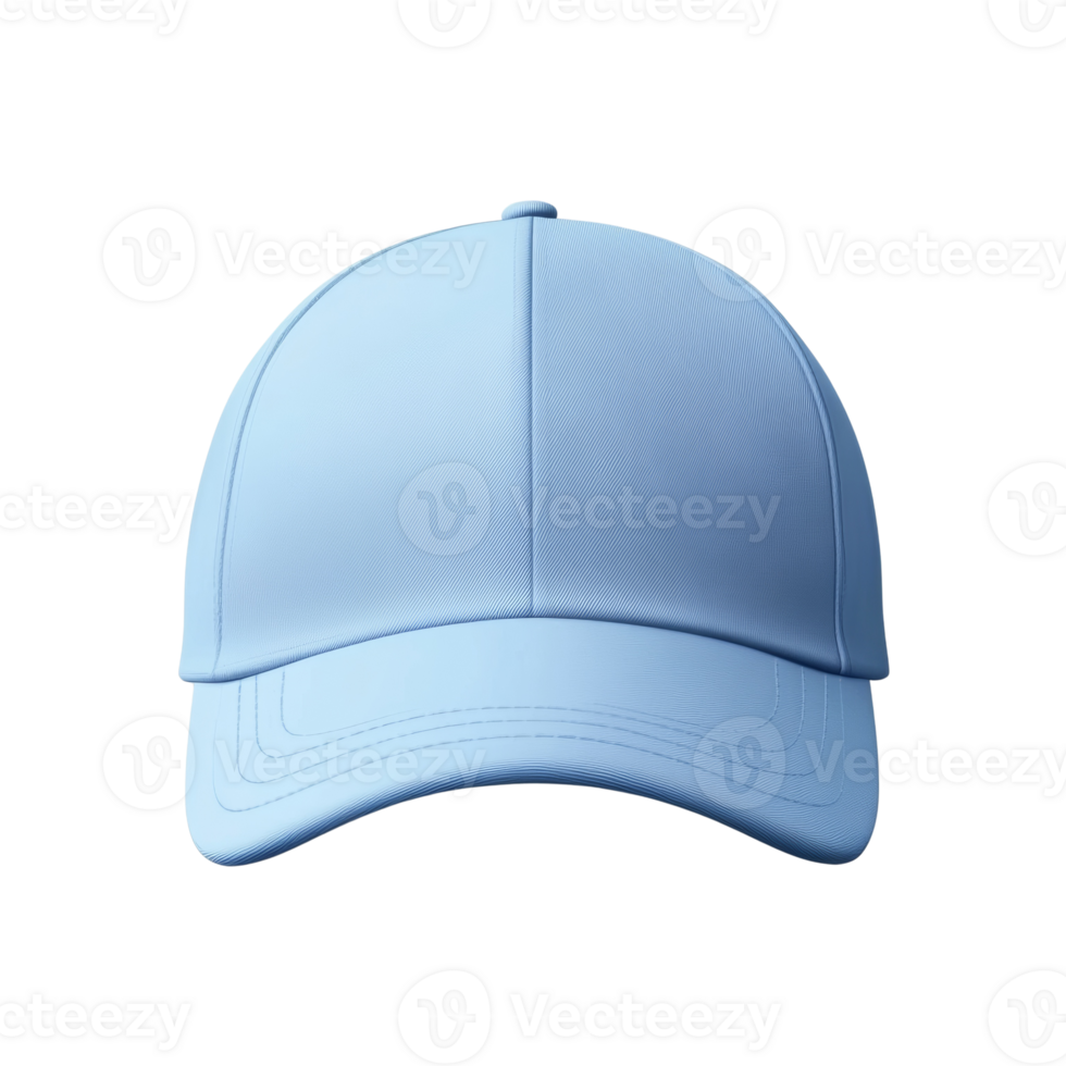 A Light Blue Baseball Cap Front View png