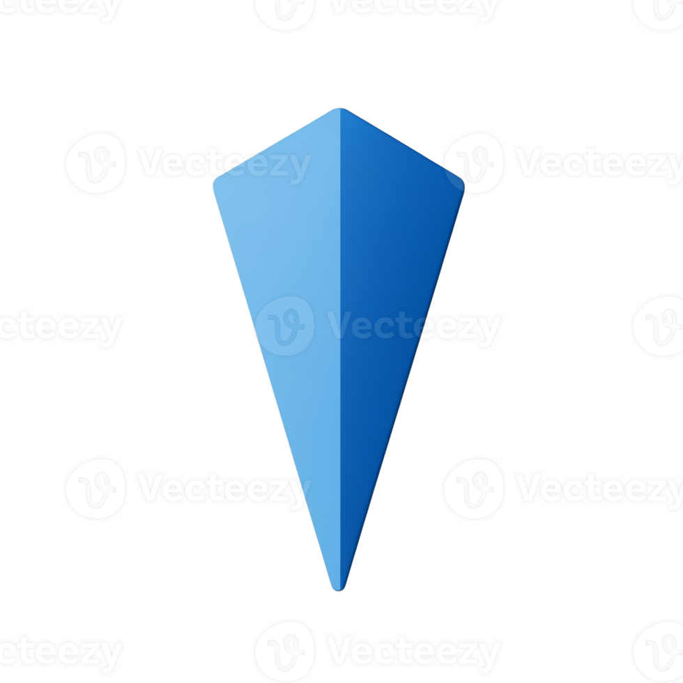 Abstract Blue Geometric Shape Design png