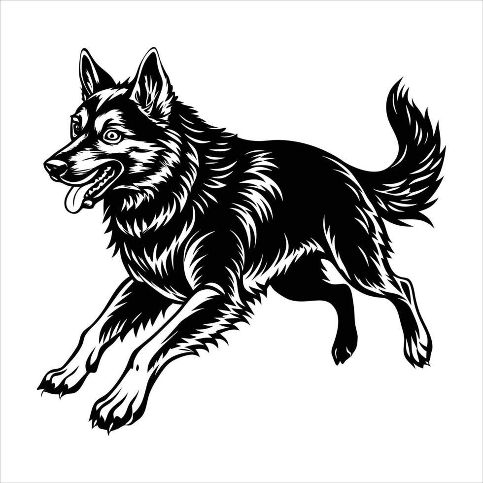 German Shepherd Dog vector