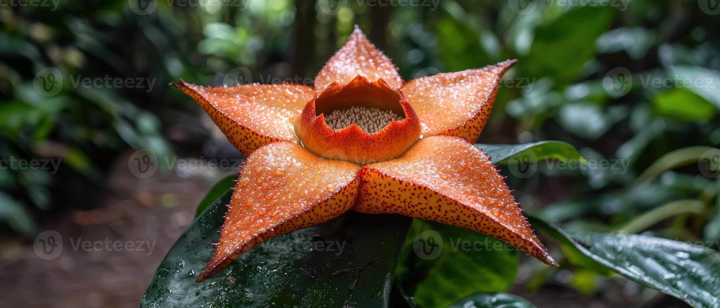 Hydnora africana flower close up, a parasitic plant of South Africa photo