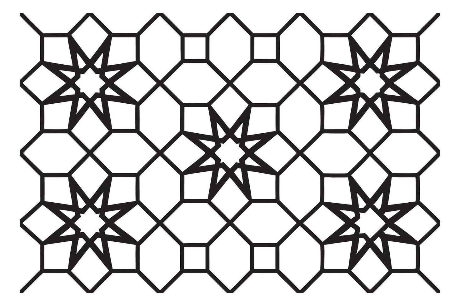 Intricate geometric design illustration for coloring books vector