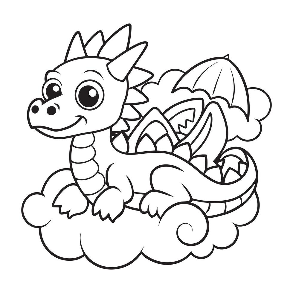 Dynamic urban cityscape doodles illustration for coloring pages vector