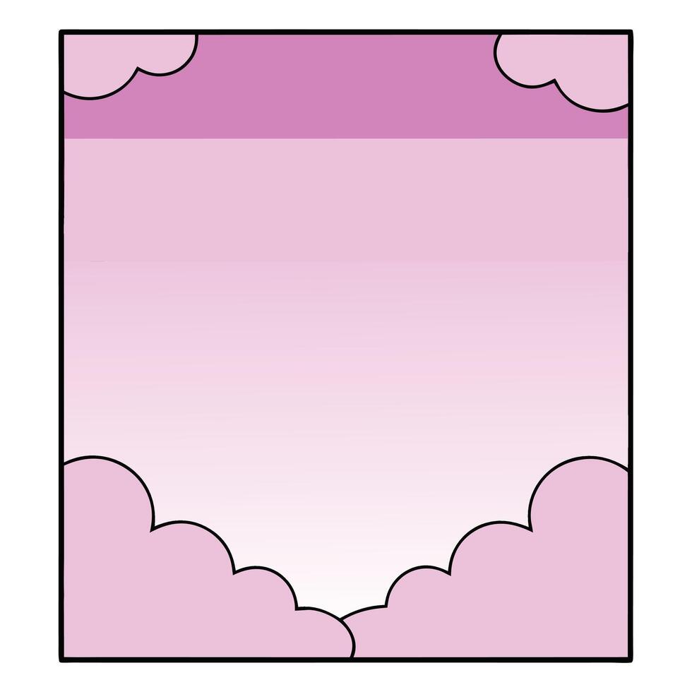 Pink Sky Pastel Cloud Gradient Background Design Template vector