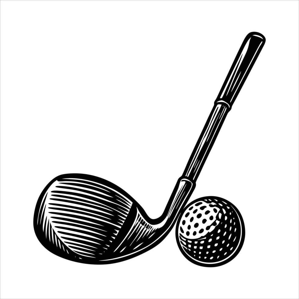 Style Golf Illustrations vector