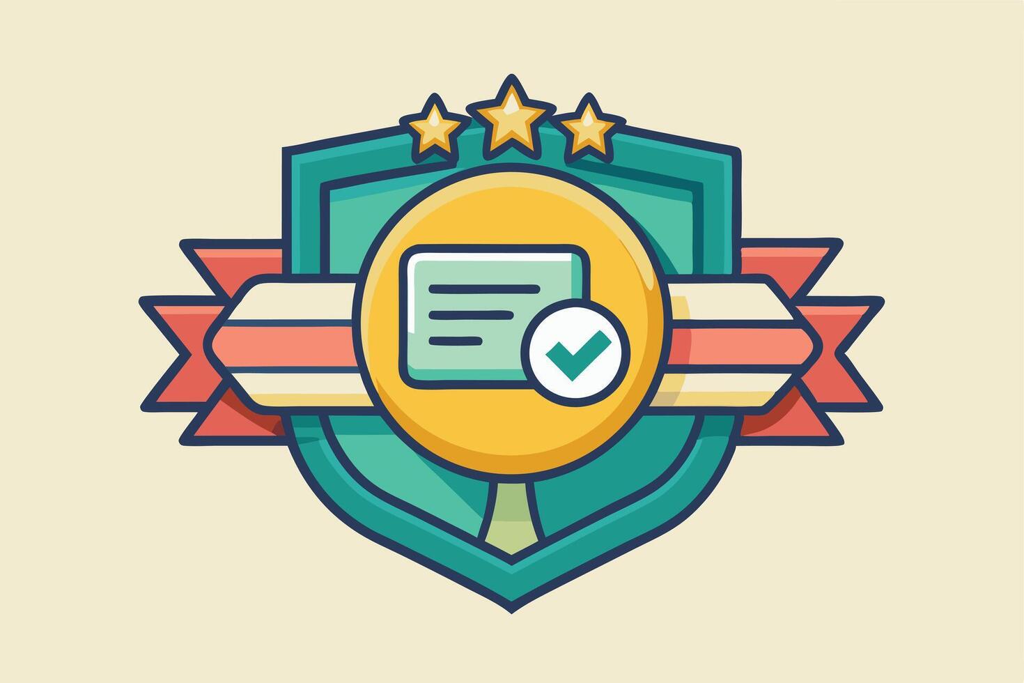 A Award Badge Design in Adobe Illustrator vector