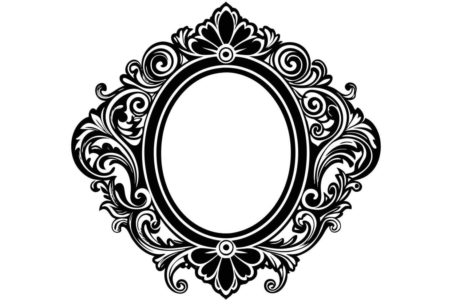 Mirror frame graphic design vector
