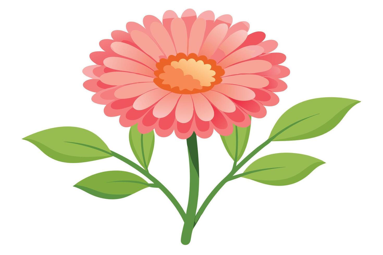 A Pink and Orange Flowers in a Floral Arrangement vector