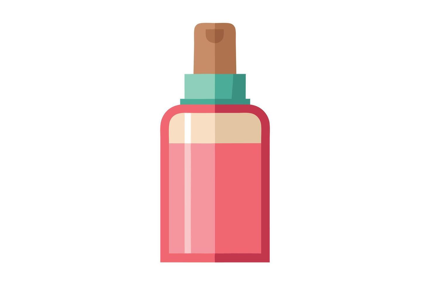 Spray Bottle Illustrates a Fresh Fragrance. vector