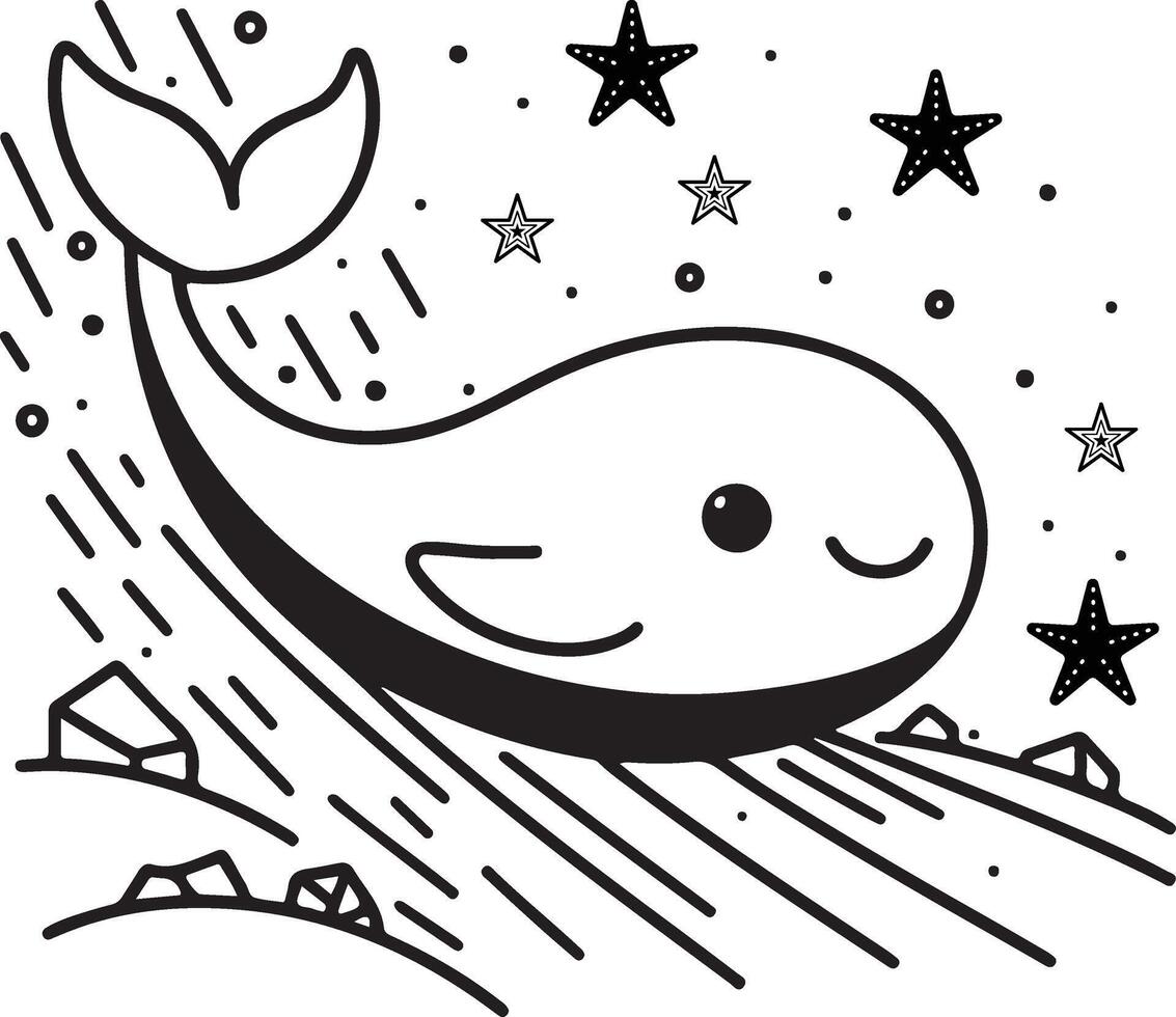 An artistic illustration of seals joyfully diving among lotus blossoms, embodying freedom and natures elegance. The fine details and flowing lines create a visually stunning piece. vector