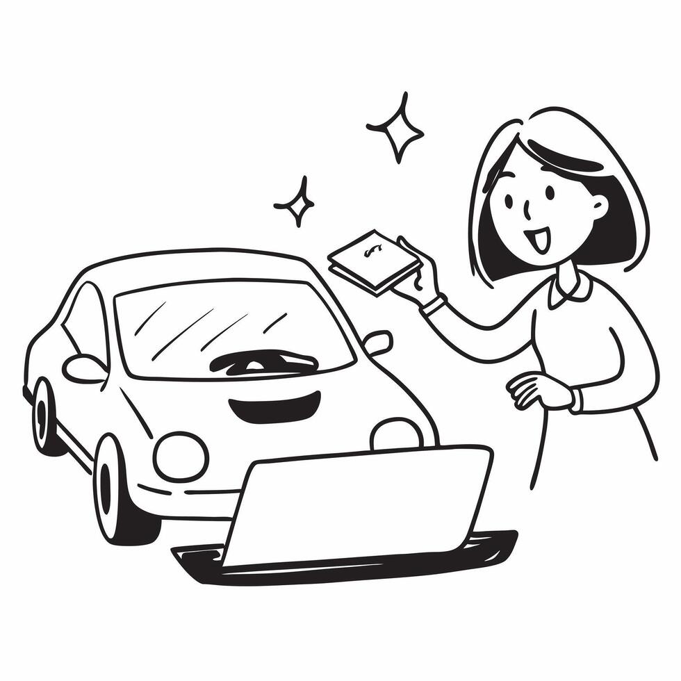 Young woman test driving her first car concept as High resolution image of a young woman test driving her first car with a glossy backdrop emphasizing the excitement and careful ev Dynamic vector