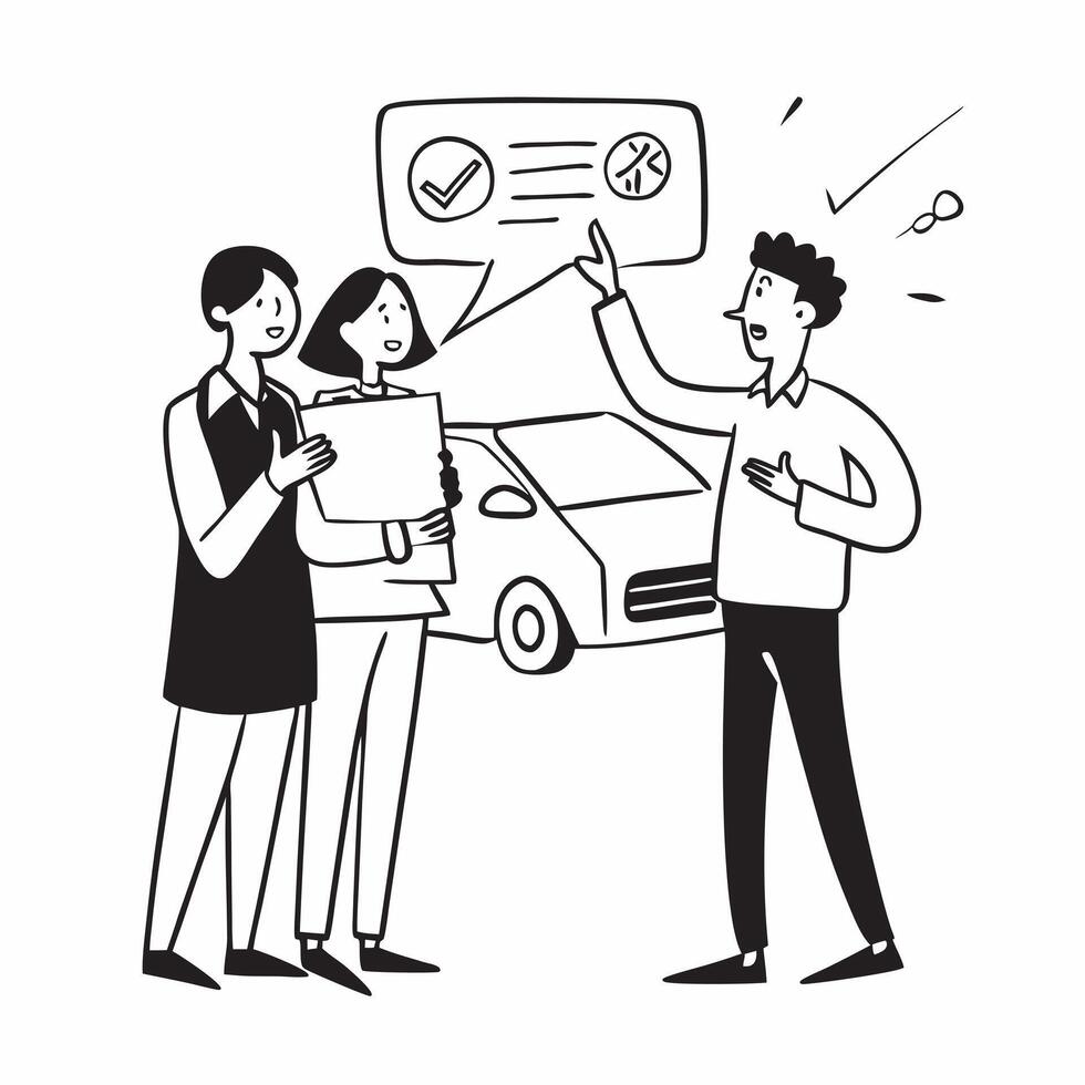Young couple researching first car deals concept as High resolution image of a young couple researching deals for their first car with a glossy backdrop highlighting the excitement Dynamic vector